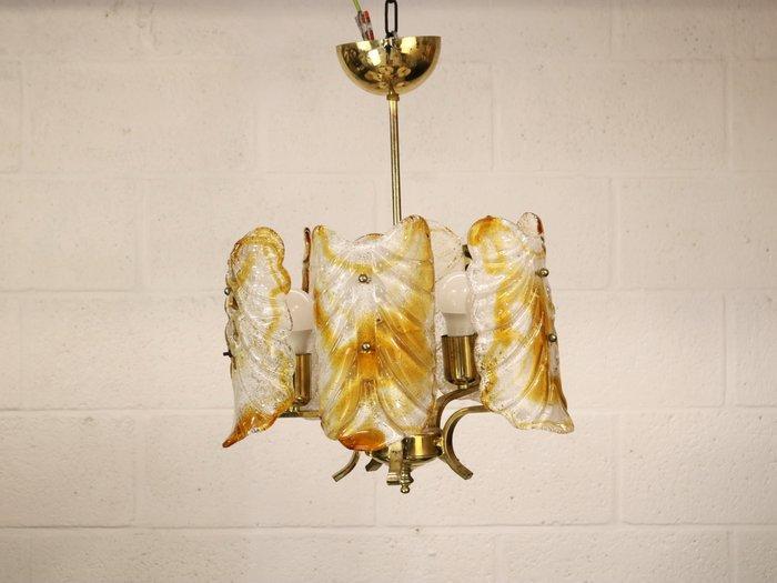 Stijlvolle hanglamp - Lamp - Metaal, Glas, Antiek en Kunst, Antiek | Lampen