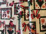 Elegant kerstpatchwork-thema stof met Santa Claus voor, Diversen, Nieuw