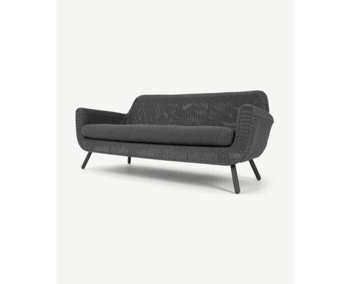 Loungebank Jonah 3-Zitsbank - Donkergrijs, Tuin en Terras, Tuinbanken, Nieuw, Ophalen of Verzenden