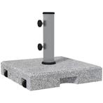 TRUUSK Parasolvoet (van Graniet) 28kg Parasolbasis Met Twee, Verzenden, Nieuw