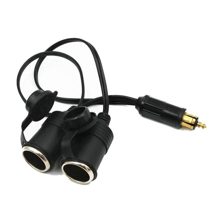 DIN Hella Powerlet Plug naar 2x Sigarettenaansteker Adapter, Auto-onderdelen, Elektronica en Kabels, Nieuw, Verzenden
