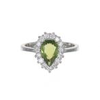 Ring Witgoud Diamant  (Natuurlijk) - Toermalijn, Sieraden, Tassen en Uiterlijk