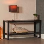 Tv-meubel Mangohout Britt 120 Zwart, 100 tot 150 cm, Verzenden, Nieuw, Minder dan 100 cm