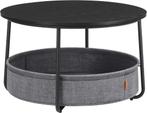 VASAGLE ronde Salontafel met opbergbak – diameter 75 cm -, Verzenden, Nieuw