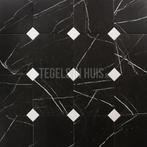 Vloertegel wandtegel octagon marmerlook zwart 20x20, Doe-het-zelf en Verbouw, Tegels, Ophalen, Keramiek, Nieuw, 10 m² of meer