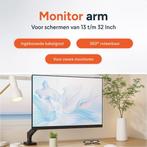 2dekans | Monitor Arm met gasveer - Beugel voor 1 scherm -, Computers en Software, Monitoren, Ophalen of Verzenden, Zo goed als nieuw