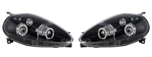 Koplampen Angel Eyes | Fiat Punto 2005-> | zwart, Auto-onderdelen, Verlichting, Nieuw, Fiat, Verzenden