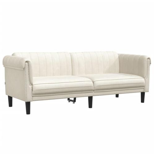 Driezitsbank Creme - Retourdeal - 47% Korting! Woonkamer..., Huis en Inrichting, Banken | Bankstellen, 200 tot 250 cm, 75 tot 100 cm