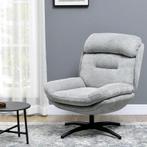 TRUUSK Draaifauteuil, 360 Graden Draaibaar, Chenille Stof, G, Verzenden, Nieuw