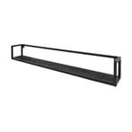 Wandplank Vintage Zwart Mangohout 140 cm, Verzenden, Nieuw
