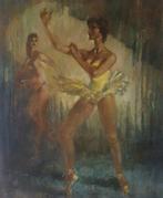 Franse school (XX) - Ballett-Tänzerinnen, Antiek en Kunst, Kunst | Schilderijen | Klassiek