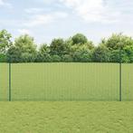 vidaXL Gelaste Draad Schutting met 11 U-Posts Groen 1.4x25 m, Verzenden, Nieuw, IJzer