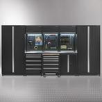 Datona Werkplaatsinrichting PREMIUM met RVS werkblad 385 cm, Doe-het-zelf en Verbouw, Ophalen of Verzenden, Nieuw