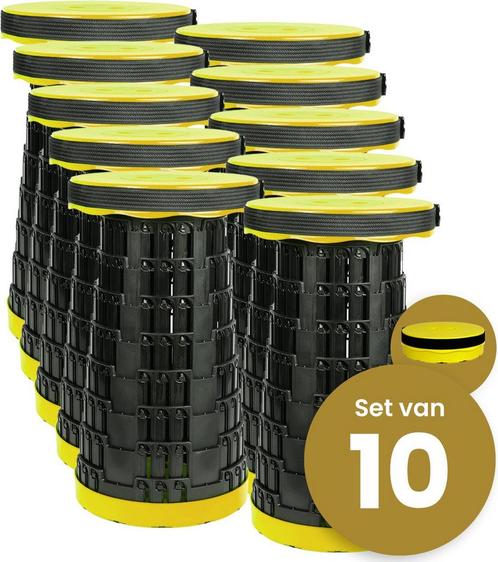 Alora Opvouwbare kruk extra strong geel per 10, Kinderen en Baby's, Speelgoed | Actiefiguren, Nieuw, Ophalen of Verzenden
