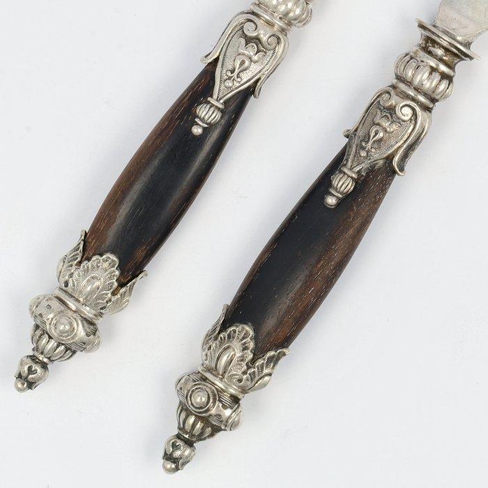 Botermes - België / Duitsland - ca. 1800 - Bestekset (2) -, Antiek en Kunst, Antiek | Goud en Zilver