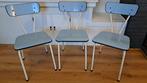 Stoel - Metaal, Formica - Set van drie vintage Formica, Antiek en Kunst