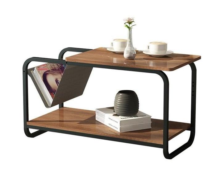 Compacte bijzettafel met krantenbak - Loft stijl - 86,5x4..., Huis en Inrichting, Tafels | Bijzettafels, 45 tot 60 cm, 75 cm of meer