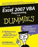 Excel 2007 VBA Programming For Dummies 9780470046746, Verzenden, Gelezen, John Walkenbach