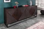Massief dressoir CREATIVO 177 cm mangohout, gedetailleerd, Huis en Inrichting, Kasten | Dressoirs, Ophalen of Verzenden, Nieuw