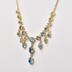 Zonder minimumprijs - Halsketting Zilver - Topaz -, Nieuw