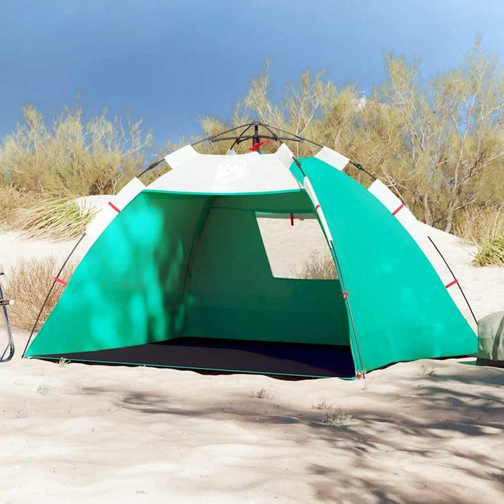 vidaXL strandtent 2-persoons waterdicht snelontgrendeling, Caravans en Kamperen, Tenten, Nieuw, tot en met 2, Verzenden
