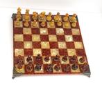 Schaakspel - Chess set - Baltic amber, resin, Amber - Hars