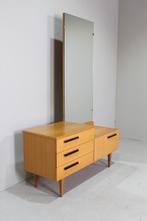 Vintage kaptafel, kast met spiegel - jaren 50/60, Zo goed als nieuw