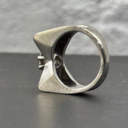 Ring - 14 karaat Witgoud Diamant (Natuurlijk) - Vintage, Sieraden, Tassen en Uiterlijk, Ringen