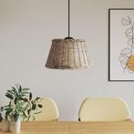 vidaXL Plafondlampenkap Ø50x30 cm wicker bruin, Huis en Inrichting, Lampen | Lampenkappen, Verzenden, Nieuw, Bruin