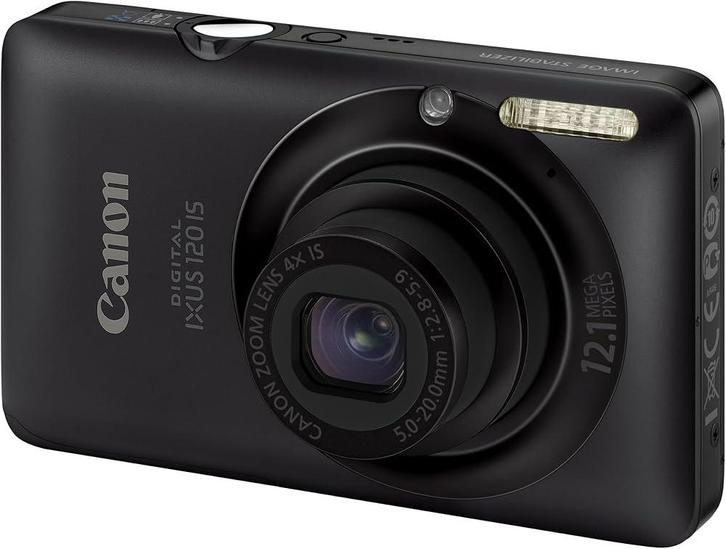 Canon IXUS 100 IS Digitale Compact Camera - Zwart, Audio, Tv en Foto, Fotocamera's Digitaal, Zo goed als nieuw, Verzenden