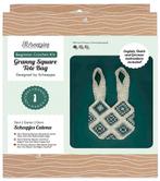 Scheepjes Granny Square Tote Bag - Ecru met groen - Haakki, Ophalen of Verzenden, Nieuw