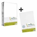 Textielpakket Frans bed - 1 hoeslaken en 1 molton - rechts -, Huis en Inrichting, Eenpersoons, Verzenden, Nieuw, Wit