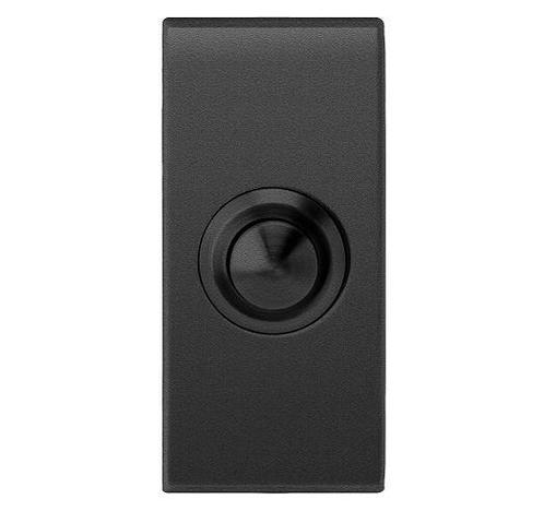 Beldrukker rechthoekig 64x30mm zwart, Doe-het-zelf en Verbouw, Hang- en Sluitwerk, Verzenden
