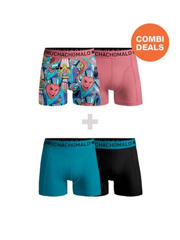 -25% Muchachomalo  Muchachomalo Jongens 2+2-pack boxershorts beschikbaar voor biedingen