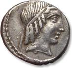Romeinse Republiek. C. Marcius Censorinus, 88 BC. Denarius
