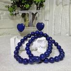 Lapis Lazuli sieradenset – 2 armbanden en hartvormige