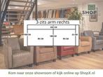 Leren elementenbank Flow - element 3 zits arm rechts, Nieuw, Ophalen of Verzenden, Rechte bank, Modern
