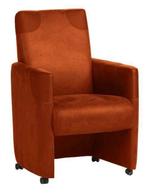 Eetkamerstoel Ron - eetkamerstoelen - Cognac, Huis en Inrichting, Stoelen, Nieuw, Bruin, Stof