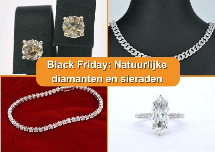 Black Friday: Natuurlijke diamanten en sieraden, Sieraden, Tassen en Uiterlijk, Antieke sieraden