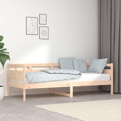 vidaXL Slaapbank massief grenenhout 80x200 cm, Huis en Inrichting, Slaapkamer | Bedden, 80 cm, 200 cm, Bruin, Eenpersoons, Nieuw