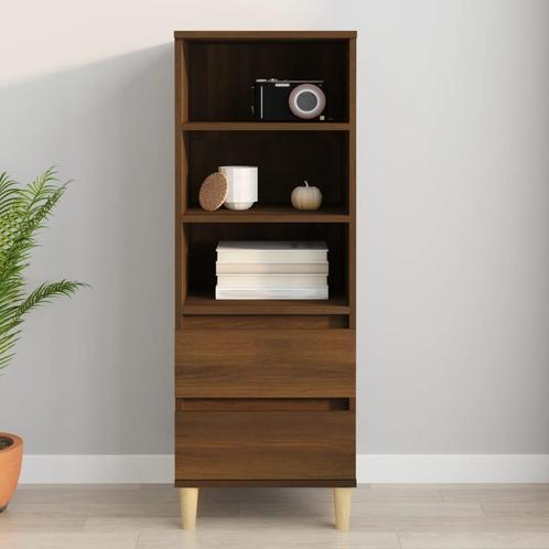 vidaXL buffetkast 40x36x110 cm bewerkt hout bruineiken, Huis en Inrichting, Kasten | Buffetkasten, 25 tot 50 cm, Nieuw, Overige houtsoorten