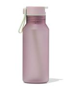 HEMA Waterfles met rietje 430ml roze, Verzenden, Nieuw