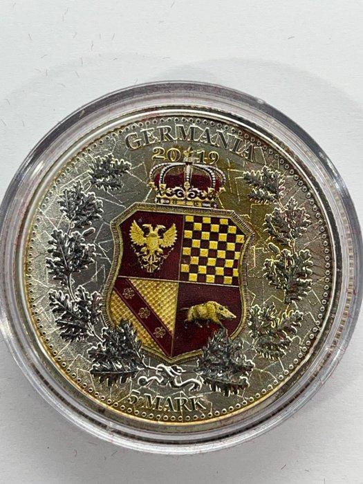Duitsland. 5 Mark 2019 The Allegories Britannia & Germania,, Postzegels en Munten, Munten | Europa | Niet-Euromunten
