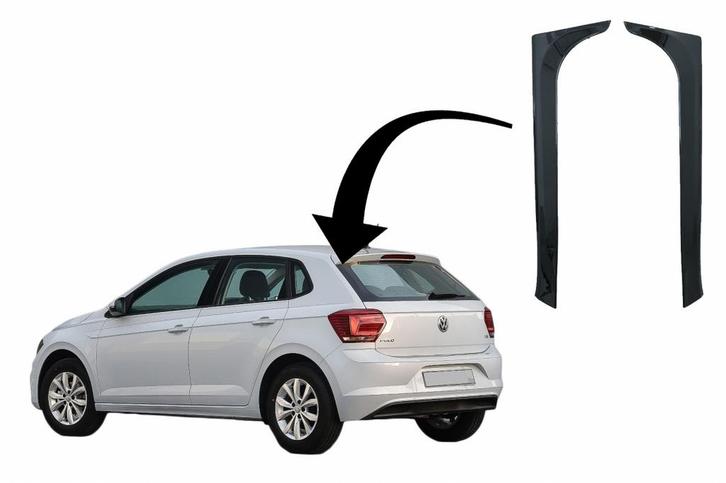 Raamspoilers Volkswagen Polo AW MK6 Glans Zwart, Auto-onderdelen, Overige Auto-onderdelen, Ophalen of Verzenden