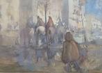 Paolo Sala (1859 - 1924) - Figure e cavalli