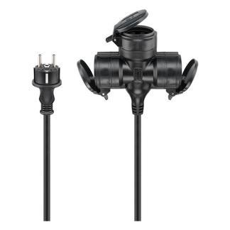 Verlengsnoer  | Goobay | 5 meter, Doe-het-zelf en Verbouw, Elektra en Kabels, Nieuw, Verzenden