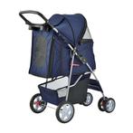 Hondenbuggy met 4 wielen 73x46x100 cm max. 15 kg blauw, Verzenden, Nieuw