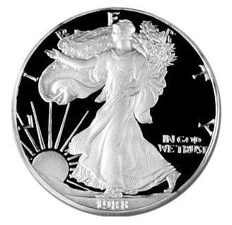 American Silver Eagle  1 oz - 1988 Proof, Postzegels en Munten, Munten | Amerika, Midden-Amerika, Losse munt, Zilver, Verzenden