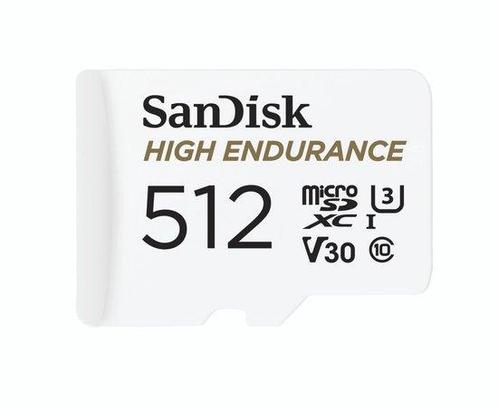 SanDisk microSDXC High Endurance Monitoring 512GB, Class 10,, Audio, Tv en Foto, Fotografie | Geheugenkaarten, Nieuw, Verzenden