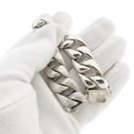 Witgouden gourmetschakel armband (Schakelarmband), Sieraden, Tassen en Uiterlijk, Armbanden, Ophalen of Verzenden, Gebruikt, Overige kleuren